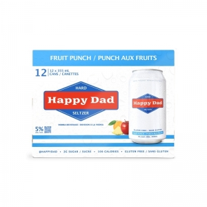 HAPPY DAD HARD SELTZER FRUIT PUNCH 12 PK